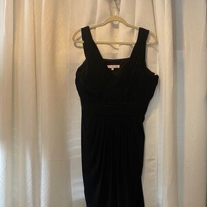 Evan Picone Black Midi Dress